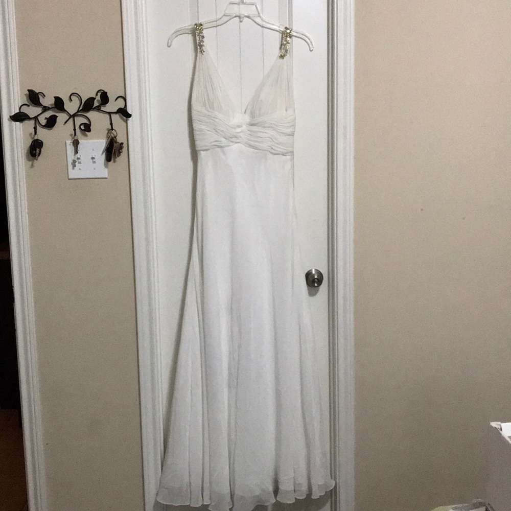 White formal dress